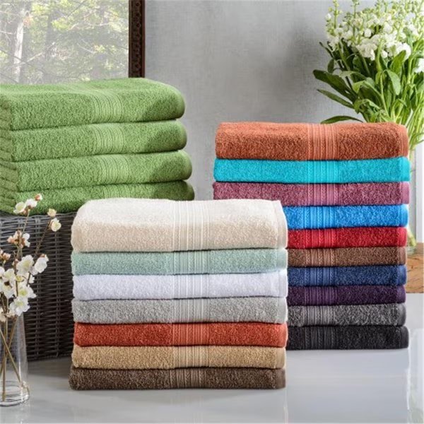 Superior EF-BATH WH Eco-Friendly 100 Percent Ringspun Cotton Bath Towel Set - White; 4 Pieces, Superior, Mfr#: EF-BATH WH
